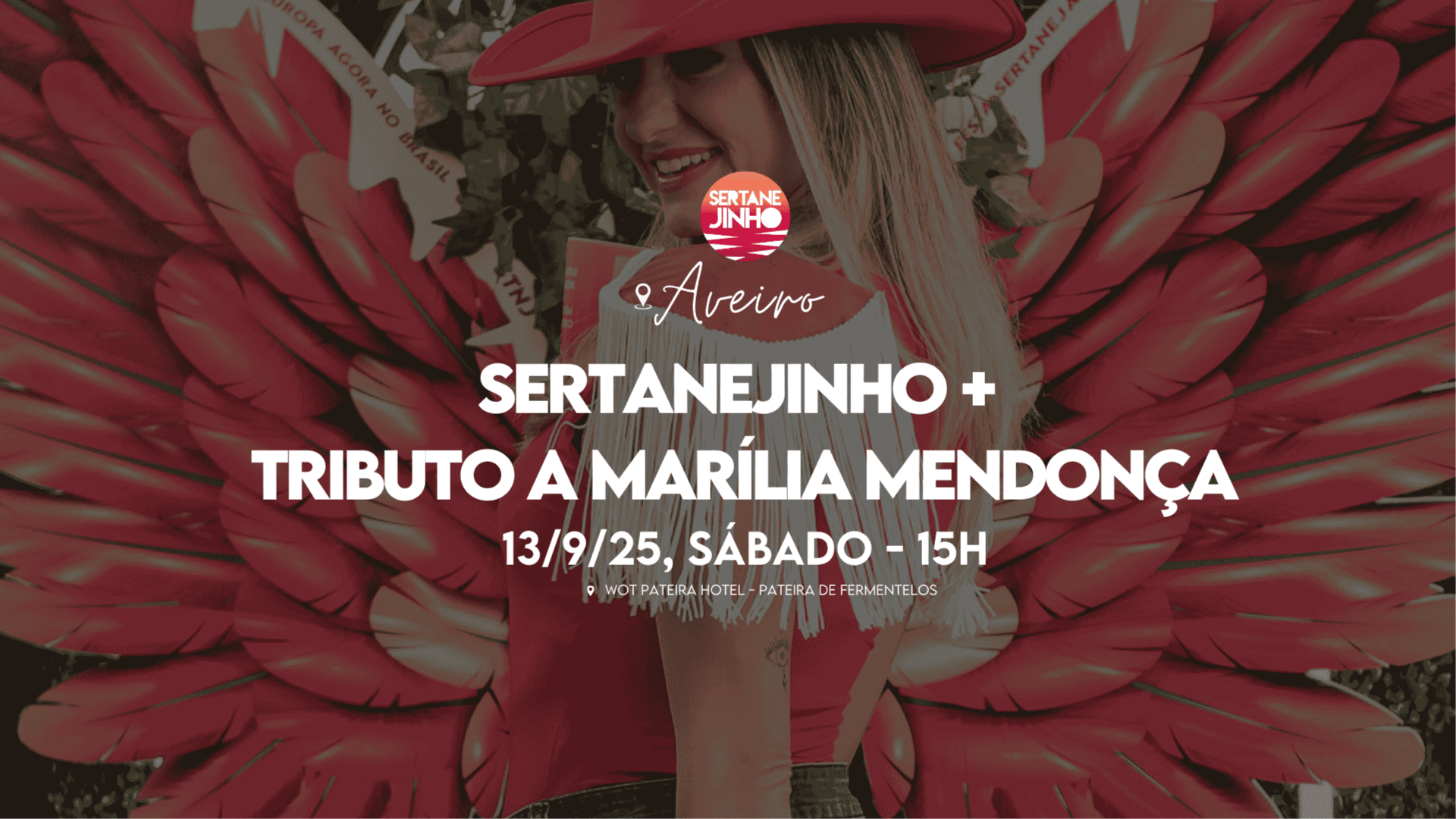 Sertanejinho + Tributo à Marilia Mendonça Aveiro 13/9/25