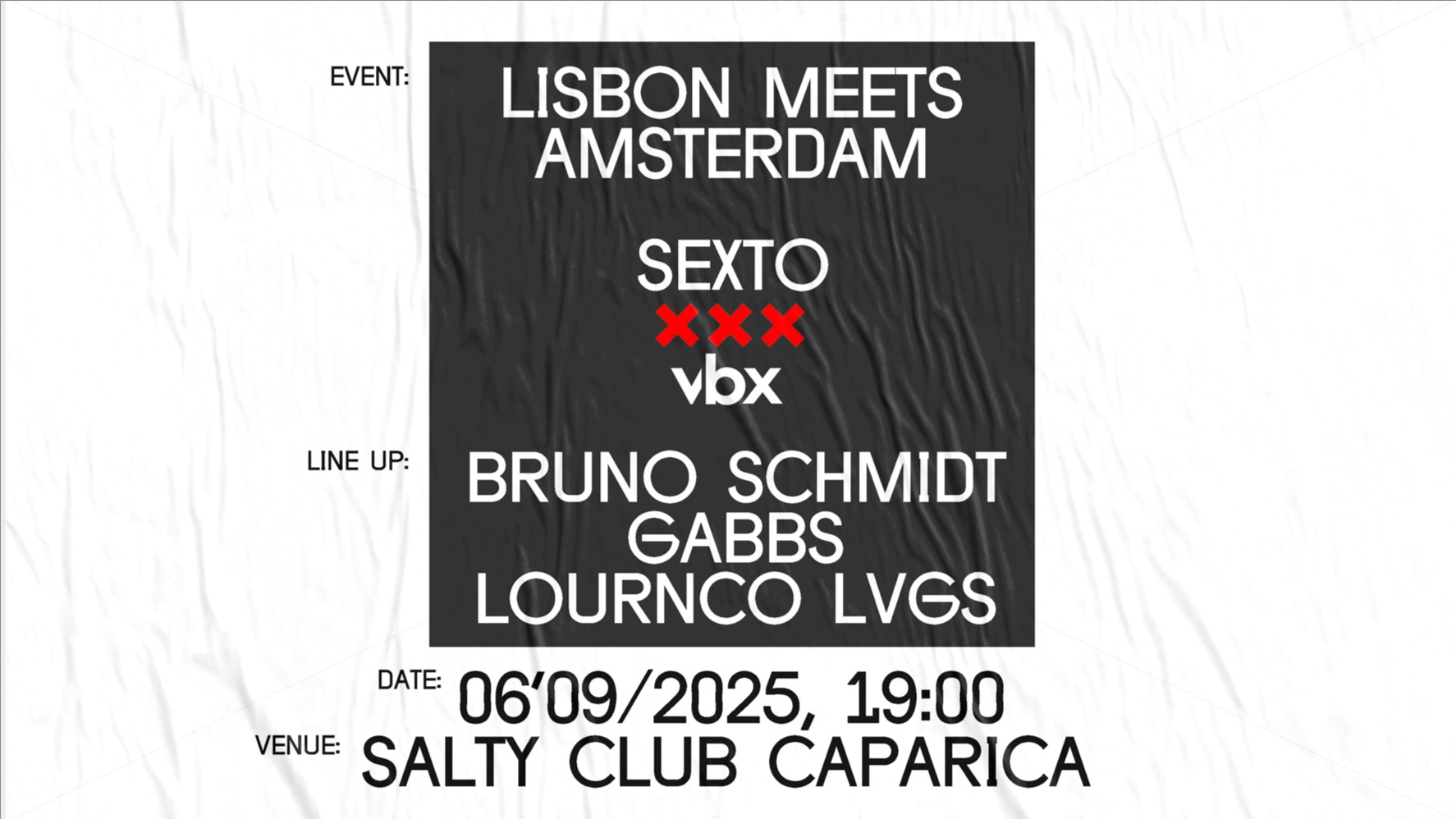 Sexto x VBX w/Bruno Schmidt, Gabbs, Lournco LVGS image