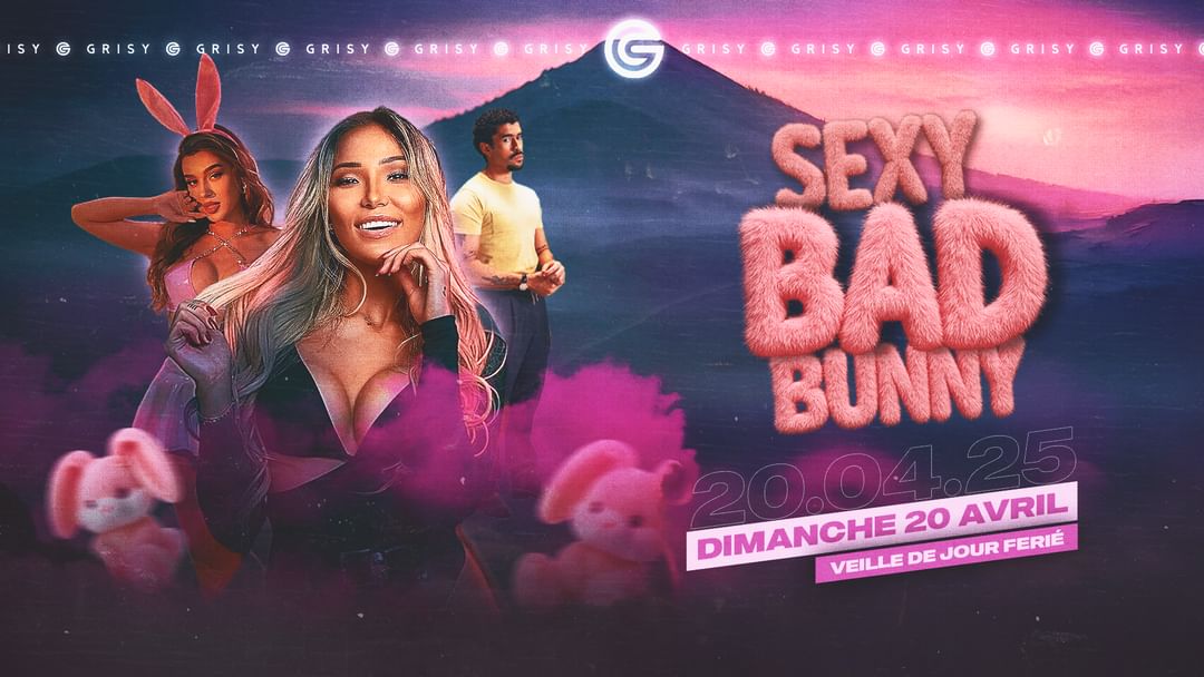 SEXY BAD BUNNY-Eventplakat