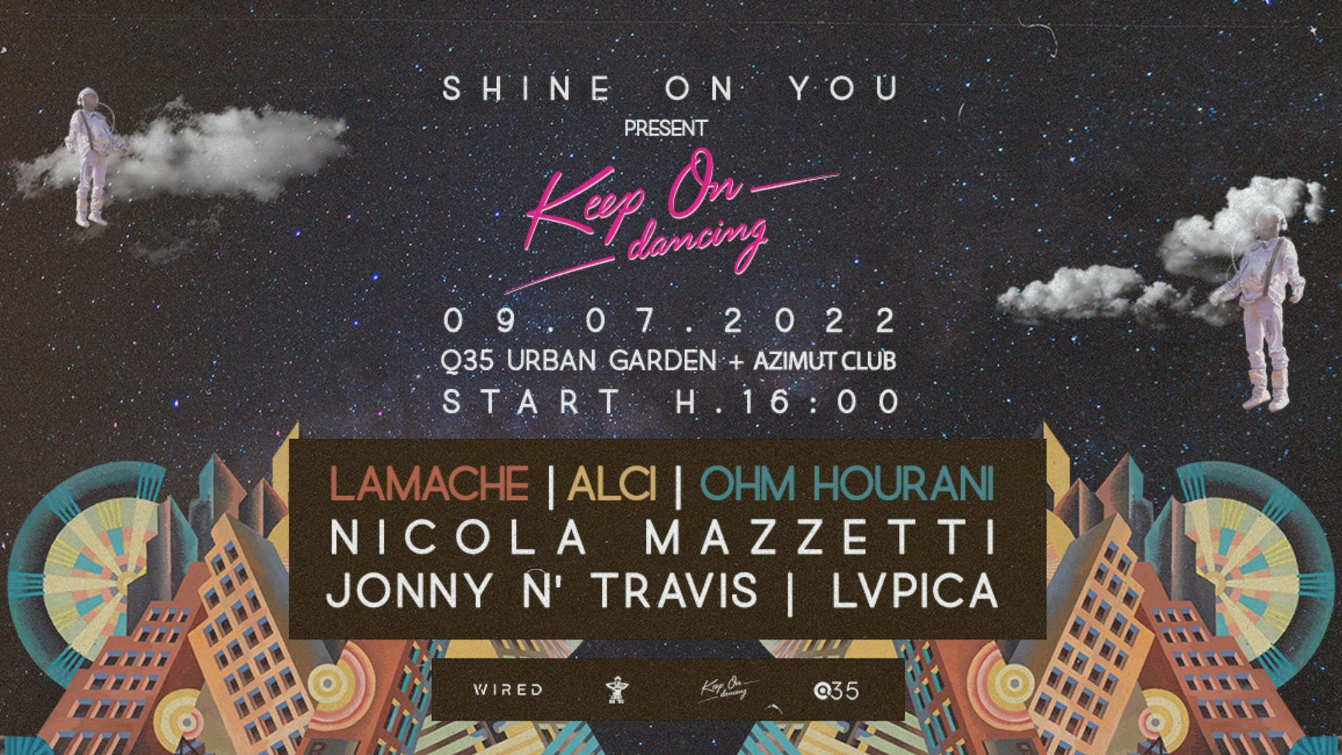 Shine On You meets Keep On Dancing Ibiza with Lamache, Ohm Hourani, Alci at Q35 / Azimut Club image