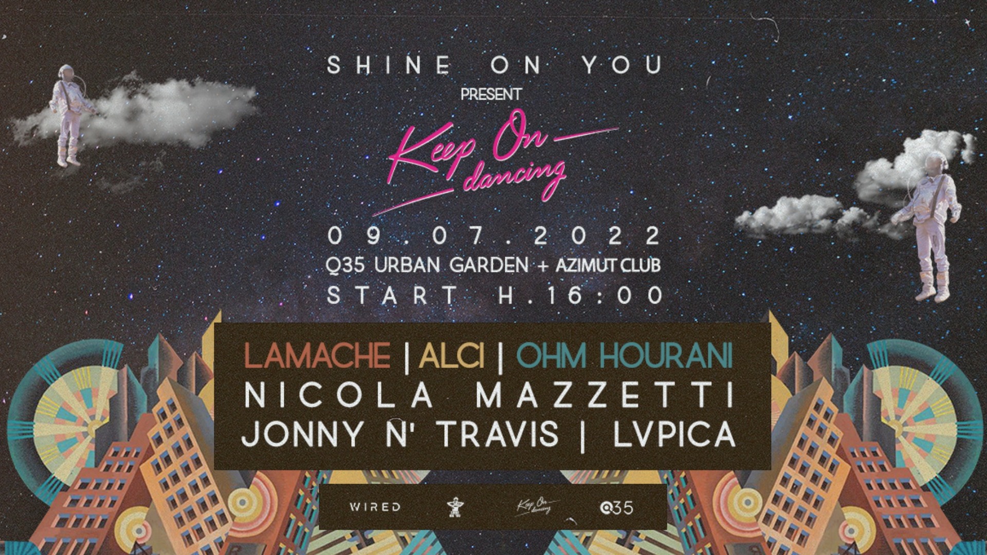 Shine On You meets Keep On Dancing Ibiza with Lamache, Ohm Hourani, Alci at Q35 / Azimut Club image