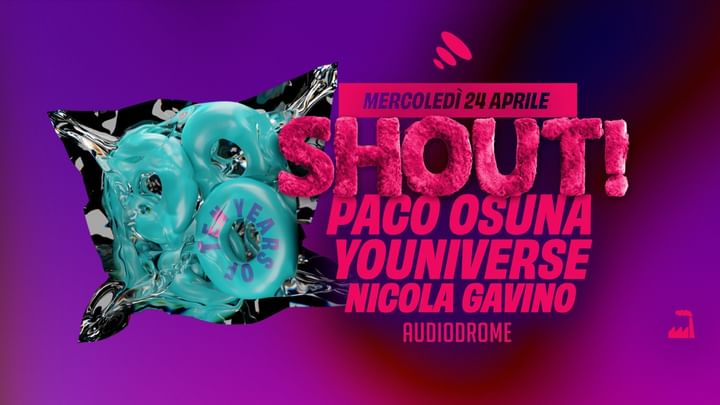 Cover for event: SHOUT! pres. Paco Osuna