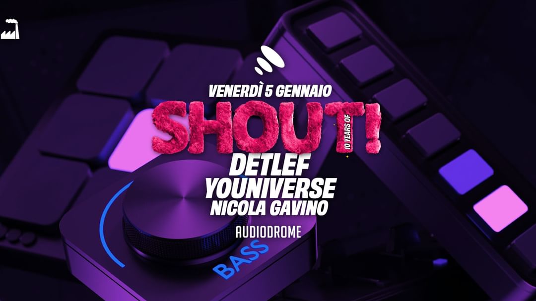Copertina evento SHOUT! w/ Detlef