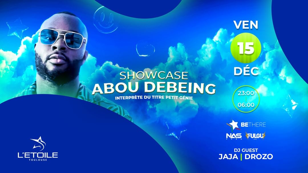 Cartell de l'esdeveniment Showcase ABOU DEBEING