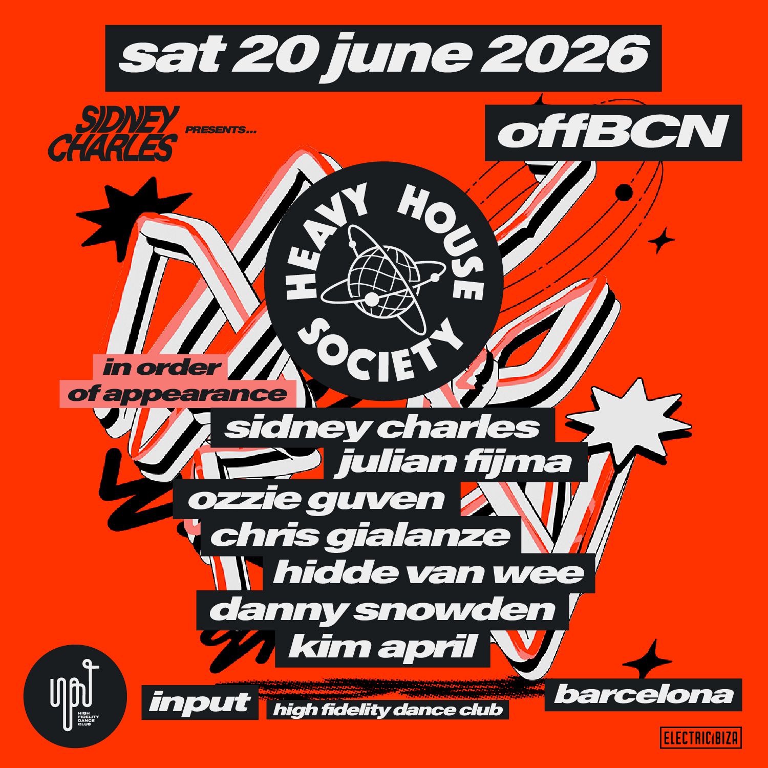 Sidney Charles pres. HEAVY HOUSE SOCIETY OFF BCN image