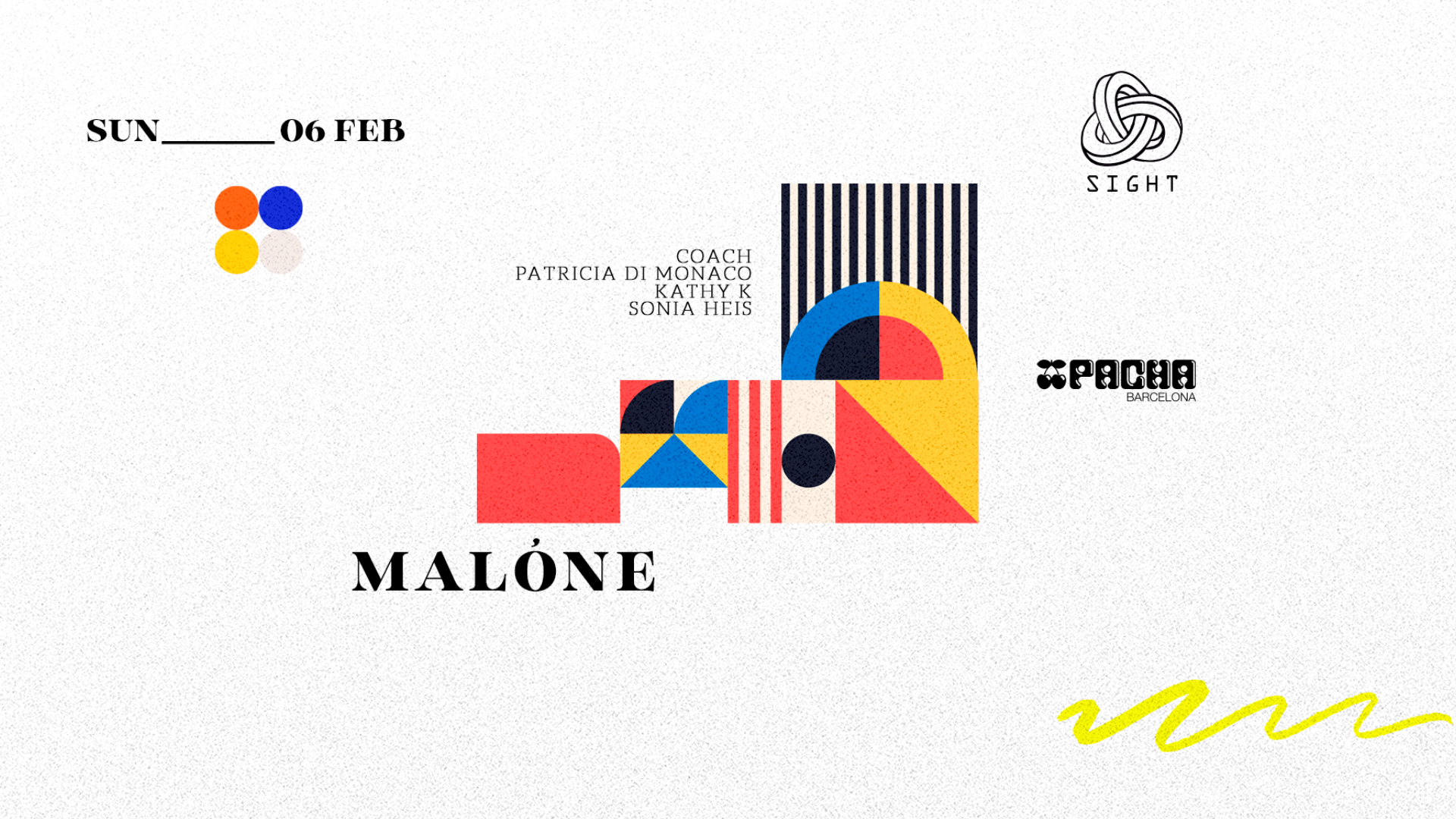 Pacha Barcelona pres. Malóne, Coach, Patricia Di Monaco, Kathy K & Sonia Heis image