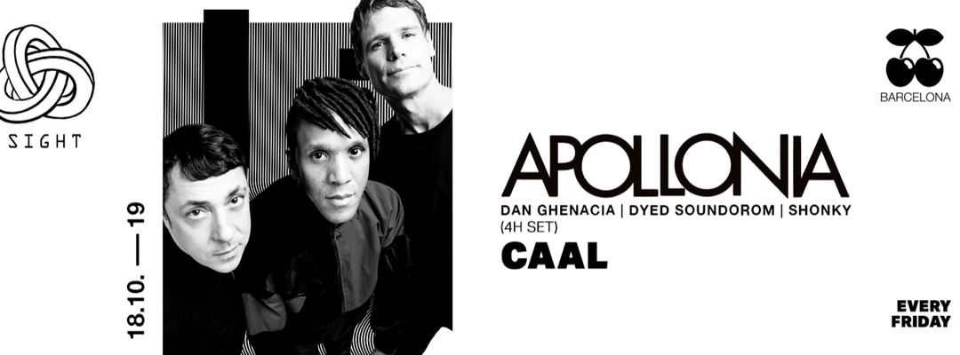 Cartel del evento SIGHT pres. Apollonia and Caal