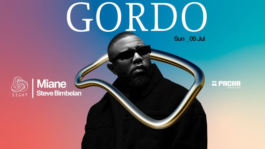 Cartell de l'esdeveniment SIGHT pres. Gordo, Miane & Steve Bimbelan