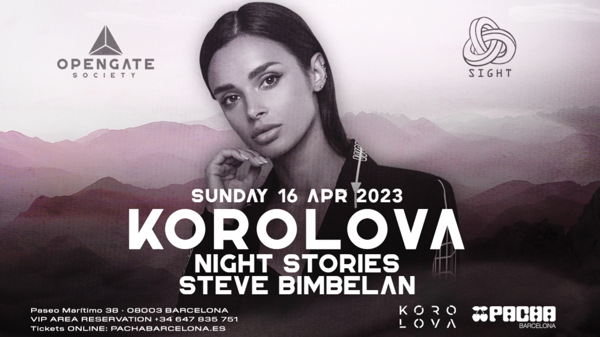SIGHT pres. Korolova, Night Stories & Steve Bimbelan