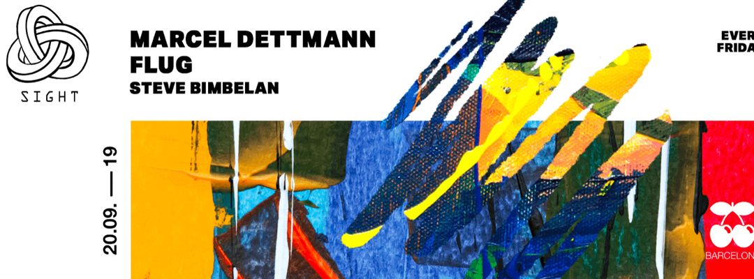 Cartell de l'esdeveniment SIGHT pres. Marcel Dettmann, Flug and Steve Bimbelan