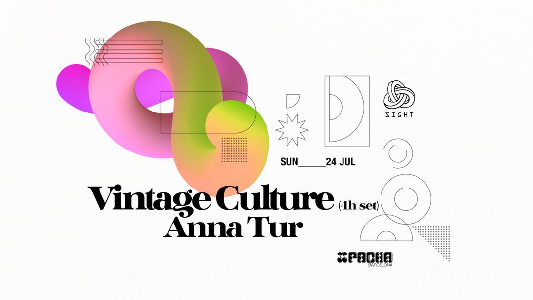 Cartel del evento SIGHT pres. Vintage Culture 4h set & Anna Tur
