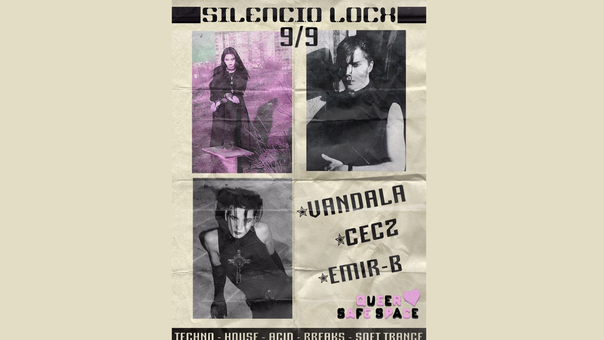 SILENCIO LOCX: Vandala + Cecz + Emir-B image