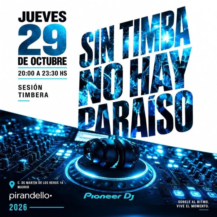 Cartel de Sin Timba en Pirandello I II III