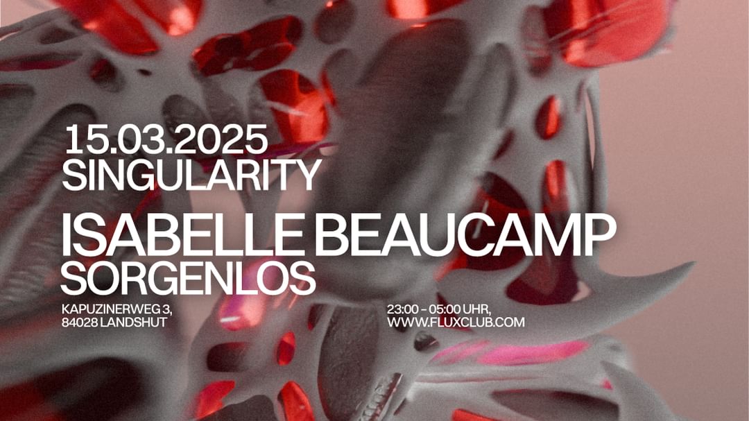 Cartel del evento ISABELLE BEAUCAMP - FLUX - SINGULARITY