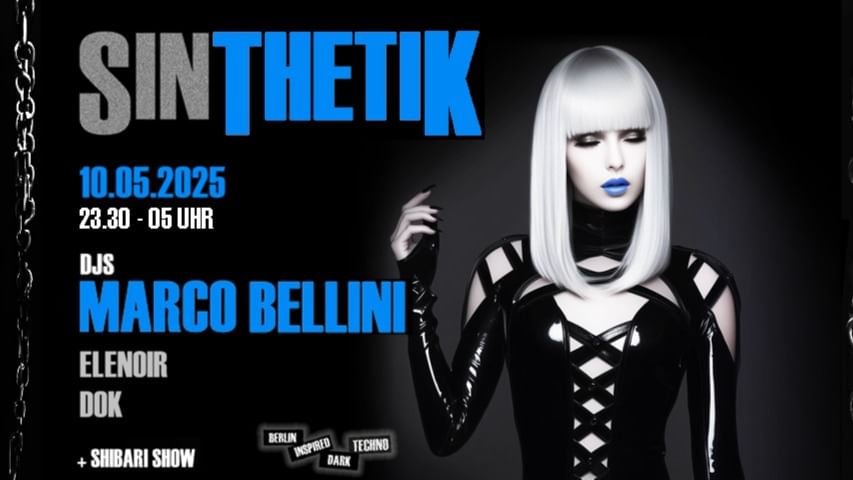 SINthetik - W/Marco Bellini - 6.Akt-Eventplakat