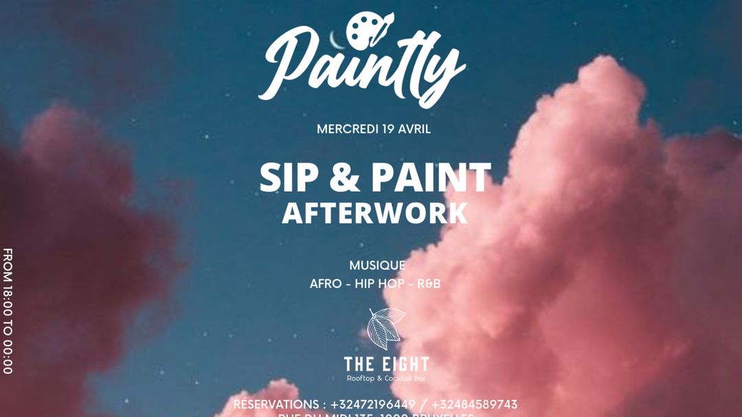 Cartel del evento Sip & Paint By Paintly