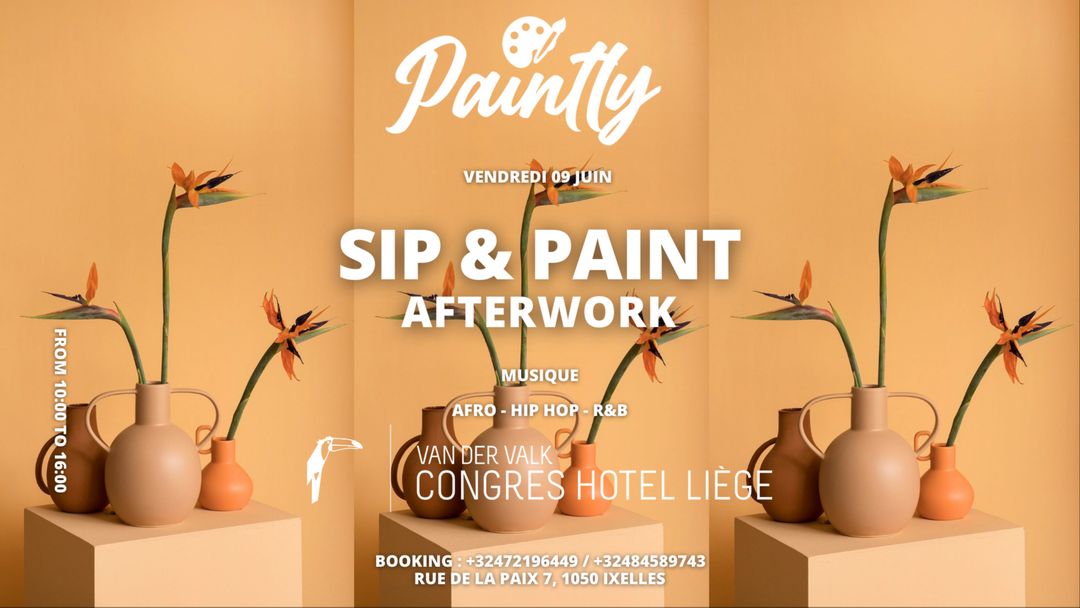Cartel del evento Sip & Paint By Paintly