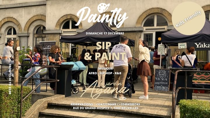 Cover for event: Sip & Paint By Paintly - Jardin Ayana Afro Market 