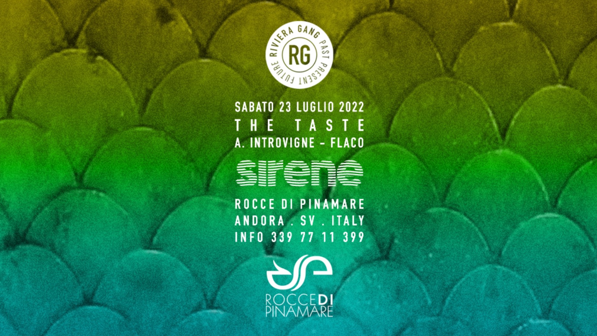 SIRENE - Riviera Gang Saturday Night Club @ Rocce di Pinamare image