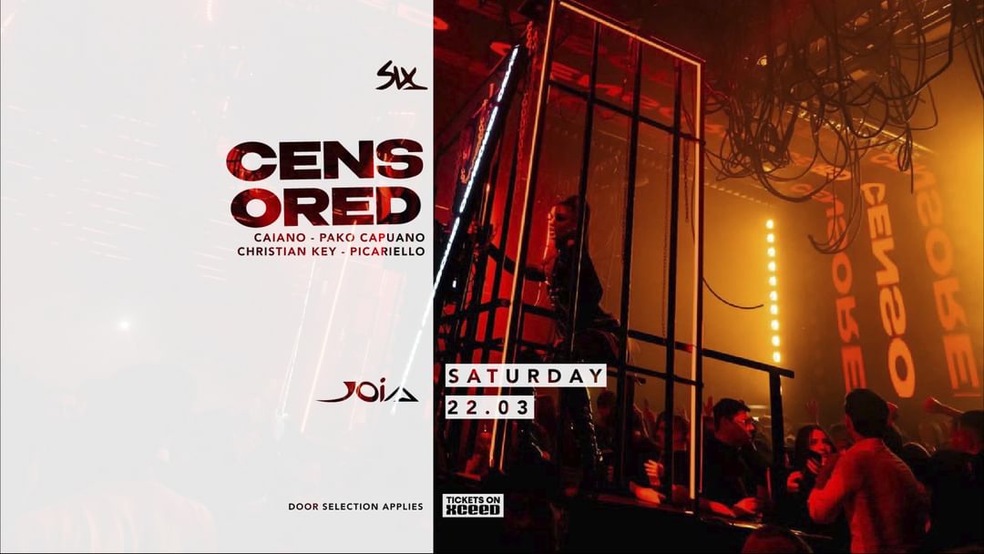 SIX x CENSORED event cover