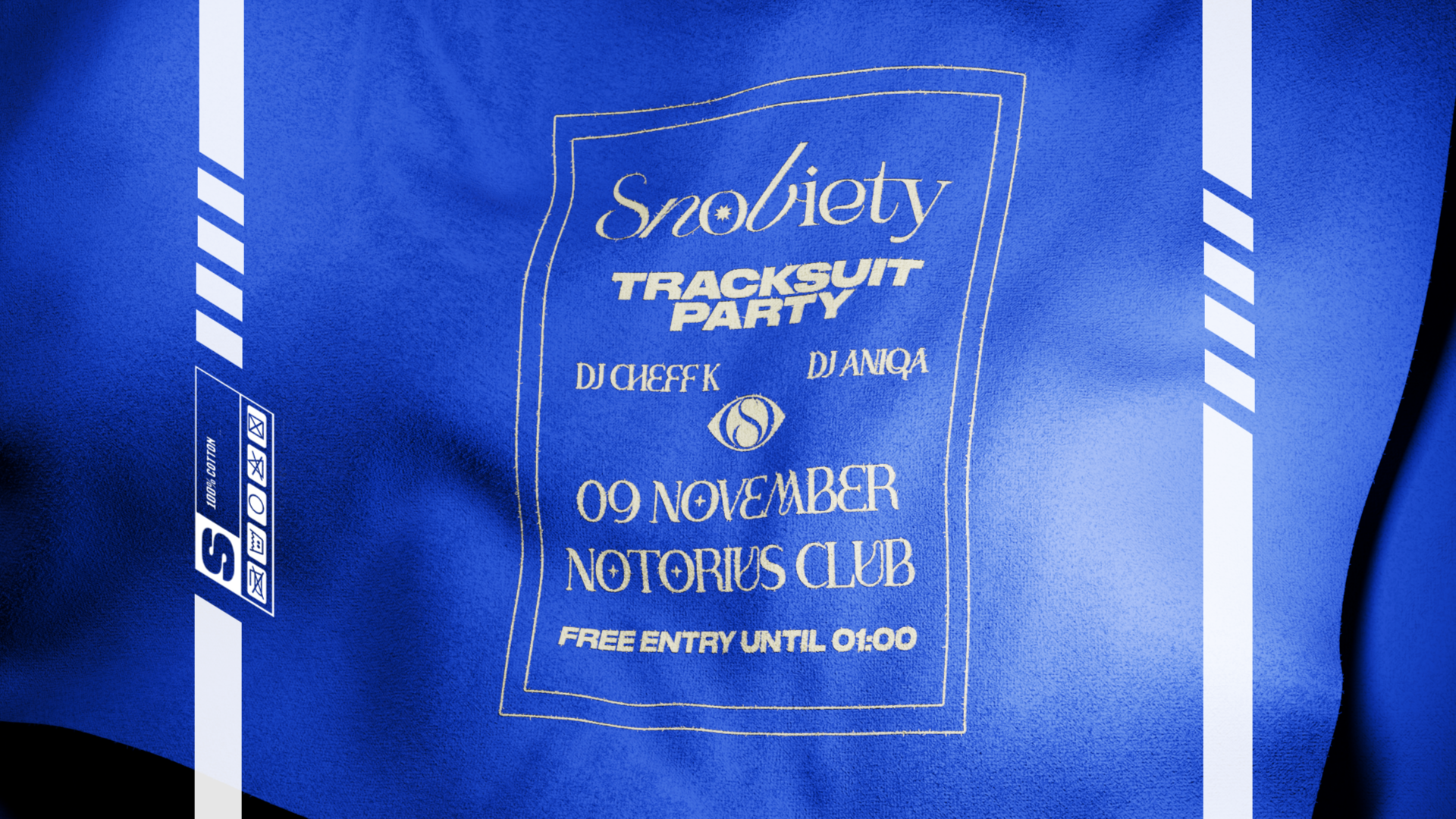 SNOBIETY 09 NOV - TRACKSUIT PARTY - IL PRIMO PARTY IN TUTA image