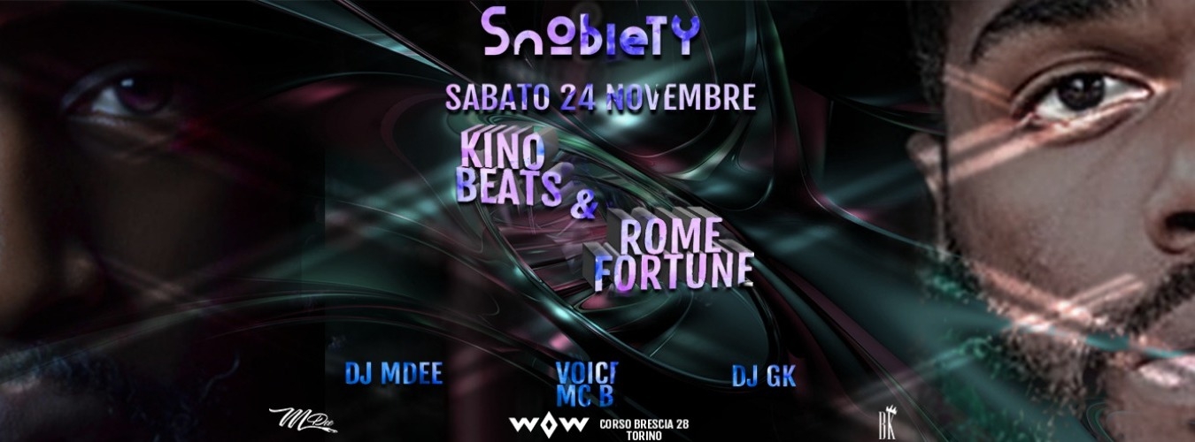 SNOBIETY pres. ROME FORTUNE BEAUTIFUL PIMP 3 RELEASE PARTY with KINO BEATS image