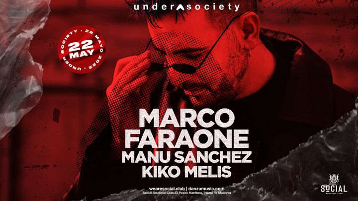 Cover for event: Social Club presents. Under Society with Marco Faraone