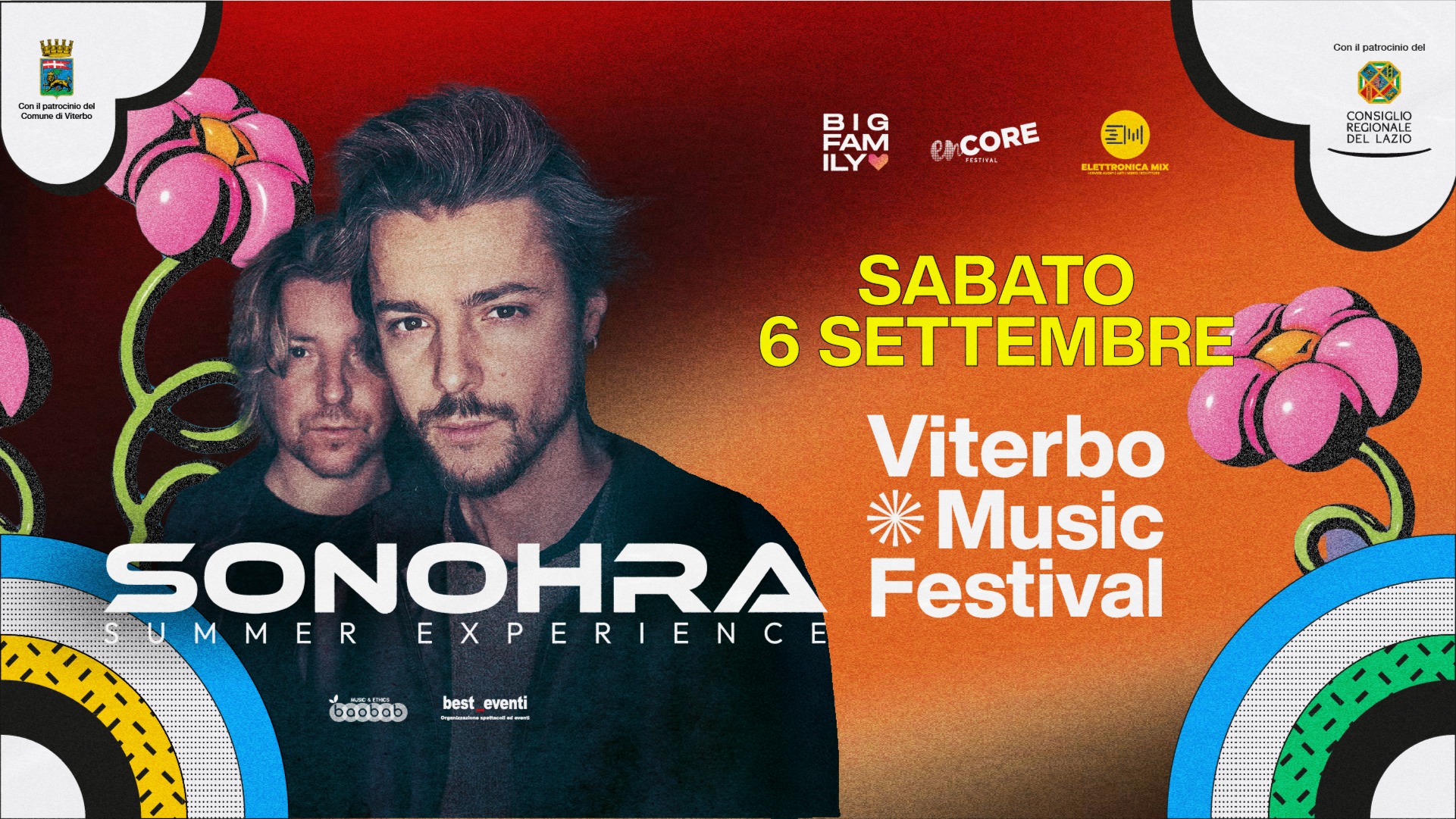 SONOHRA + SUPERNOSTALGICA 80/90/00 w/ DINO BROWN | 06 SETTEMBRE @ Viterbo Music Festival 2025 image