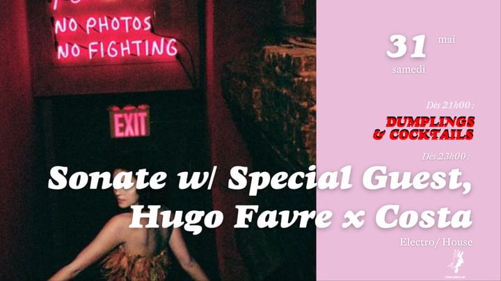Cover for event: Sonate avec Special guest (TBA) x  Hugo Favre x Costa