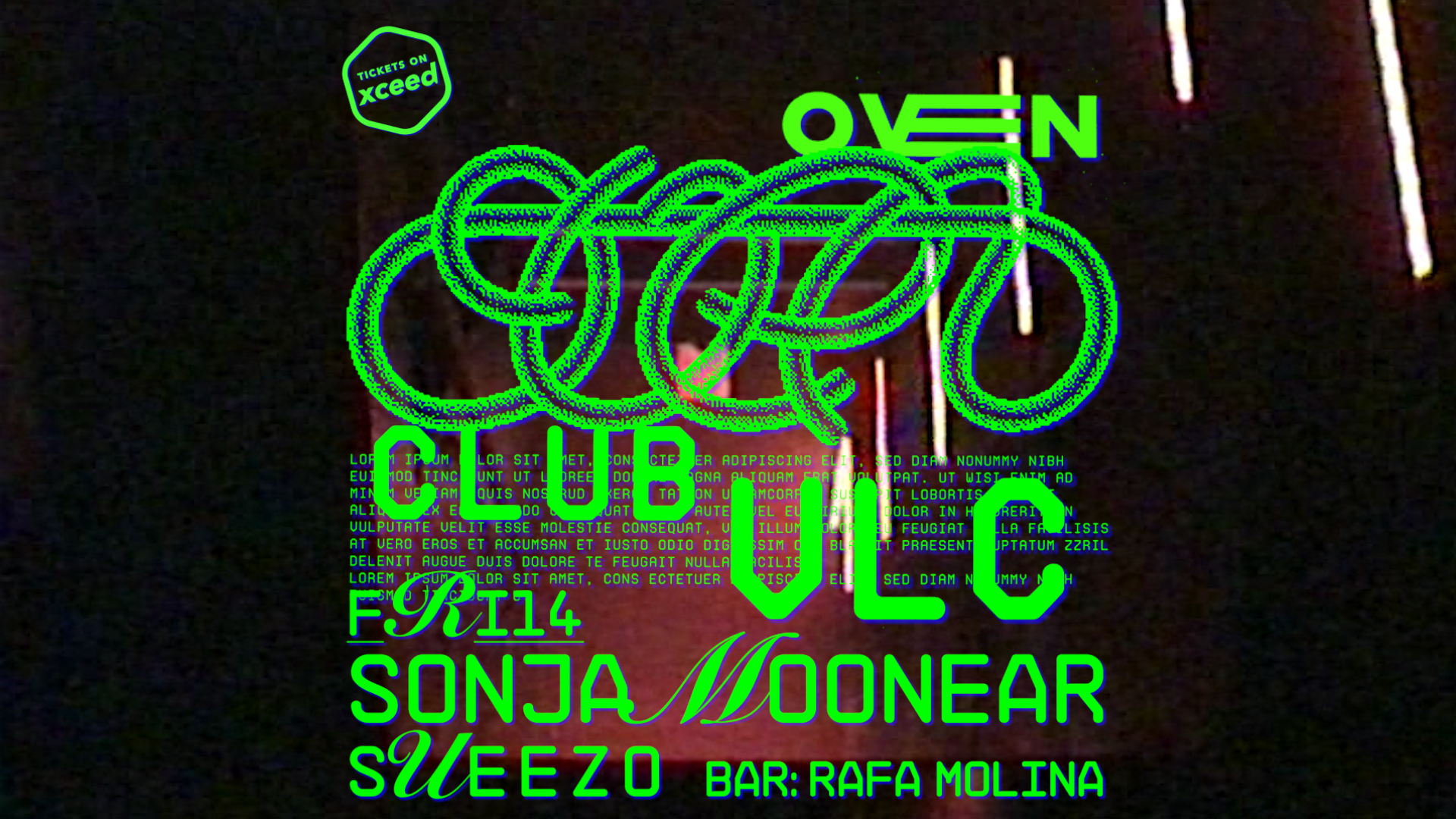 SONJA MOONEAR + Sueezo  Bar: Rafa Molina