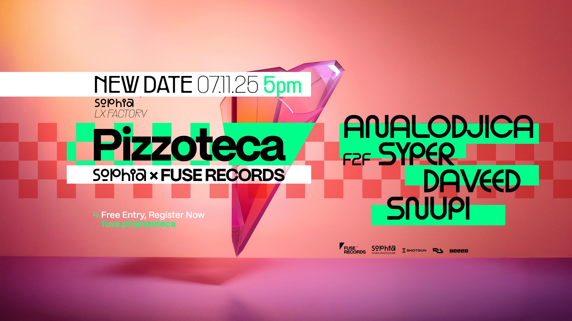 Sophia x Fuse Records: Pizzoteca (Free Entry)