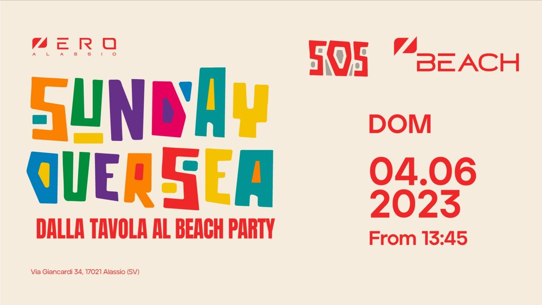 SOS | Sunday Over Sea | Opening Party event cover
