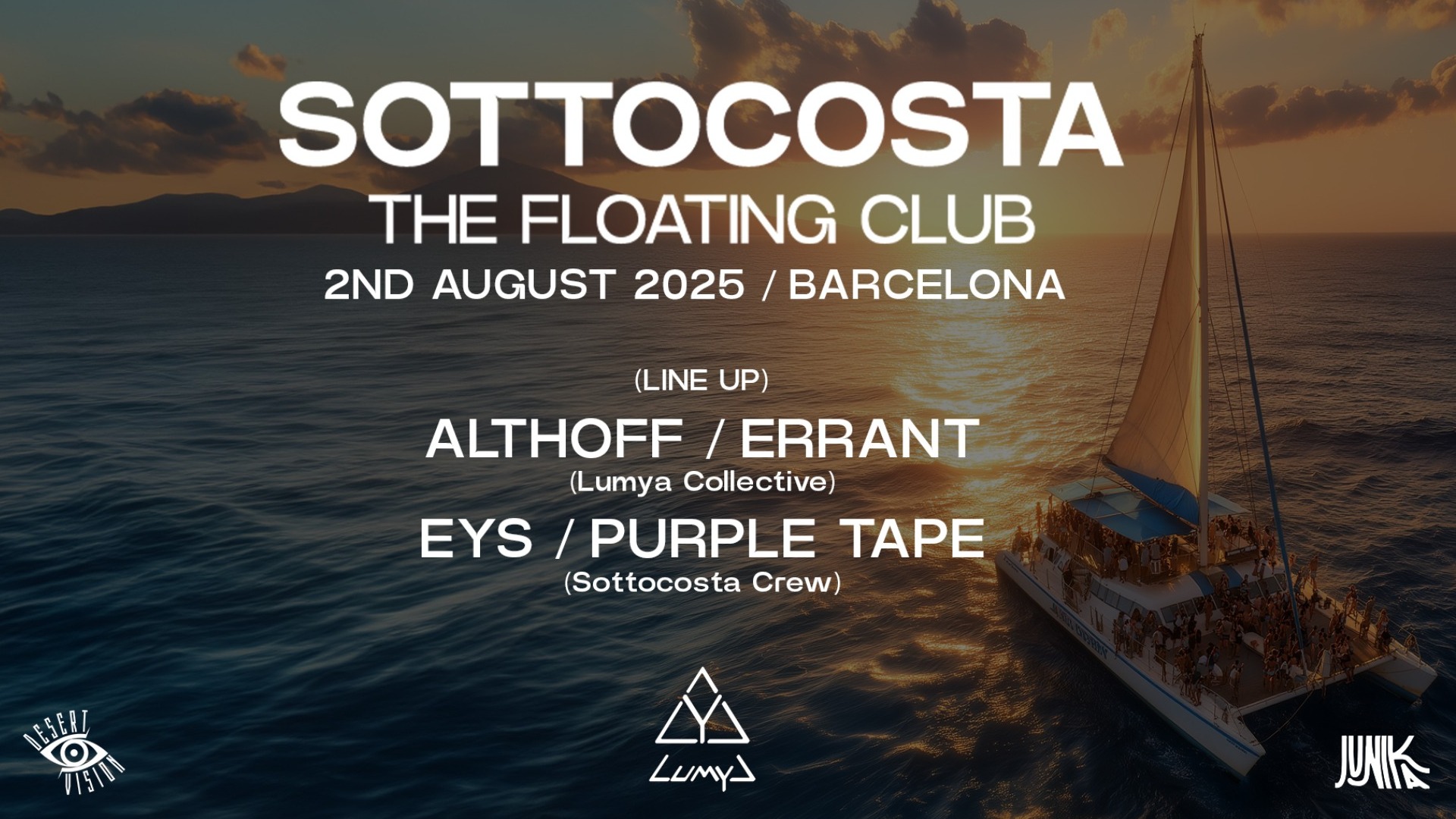 SOTTOCOSTA x LUMYA — BOAT PARTY + AFTER - BARCELONA image
