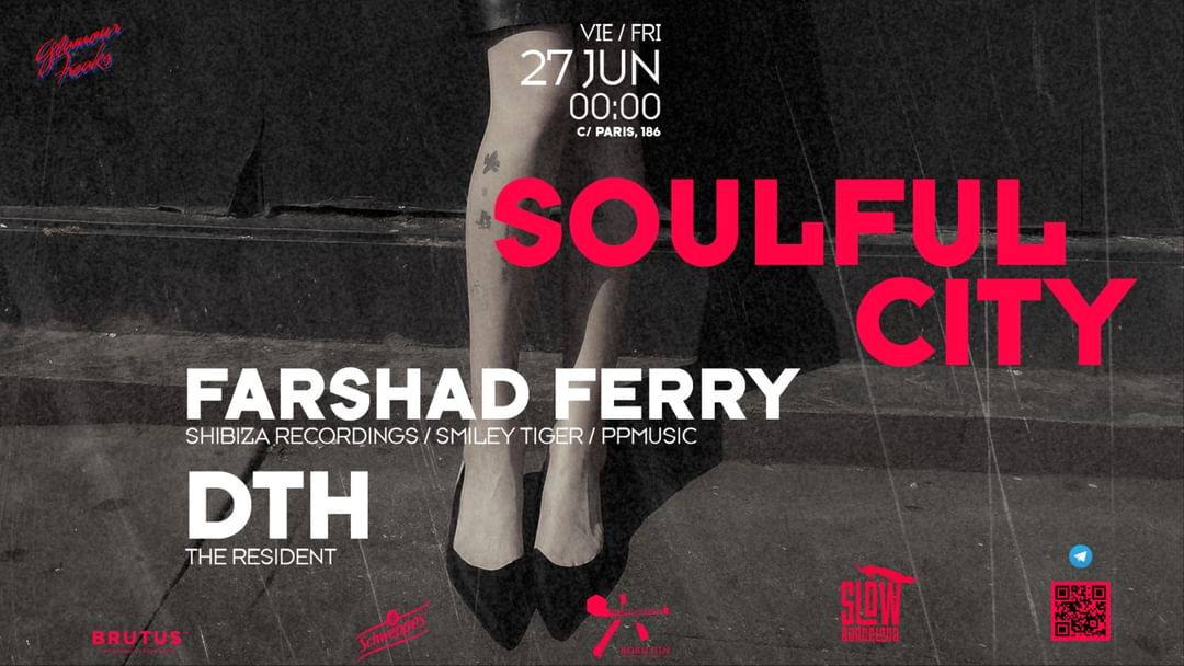 Soulful City pres. Farshad Ferry + D.T.H.-Eventplakat