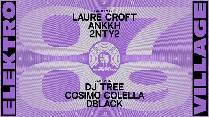 Cover for event: SOUND DEPARTMENT 07 Sept w/ LAURE CROFT,ANKKH and DJ TREE