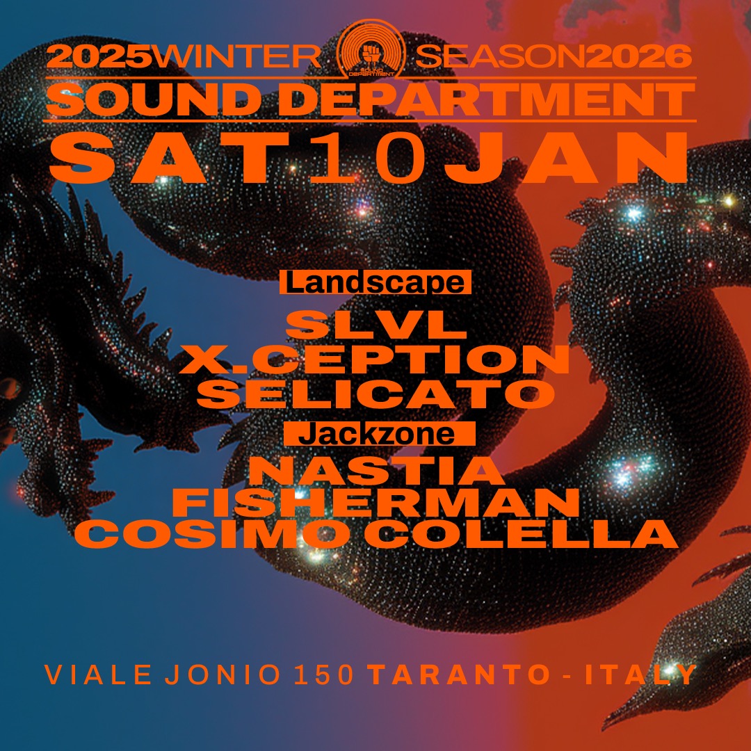 Sound Department 10 Gennaio w/SLVL and NASTIA image