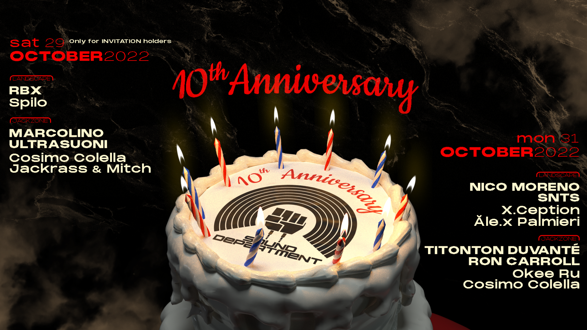 Sound Department 10 Years Anniversary on October 31 image