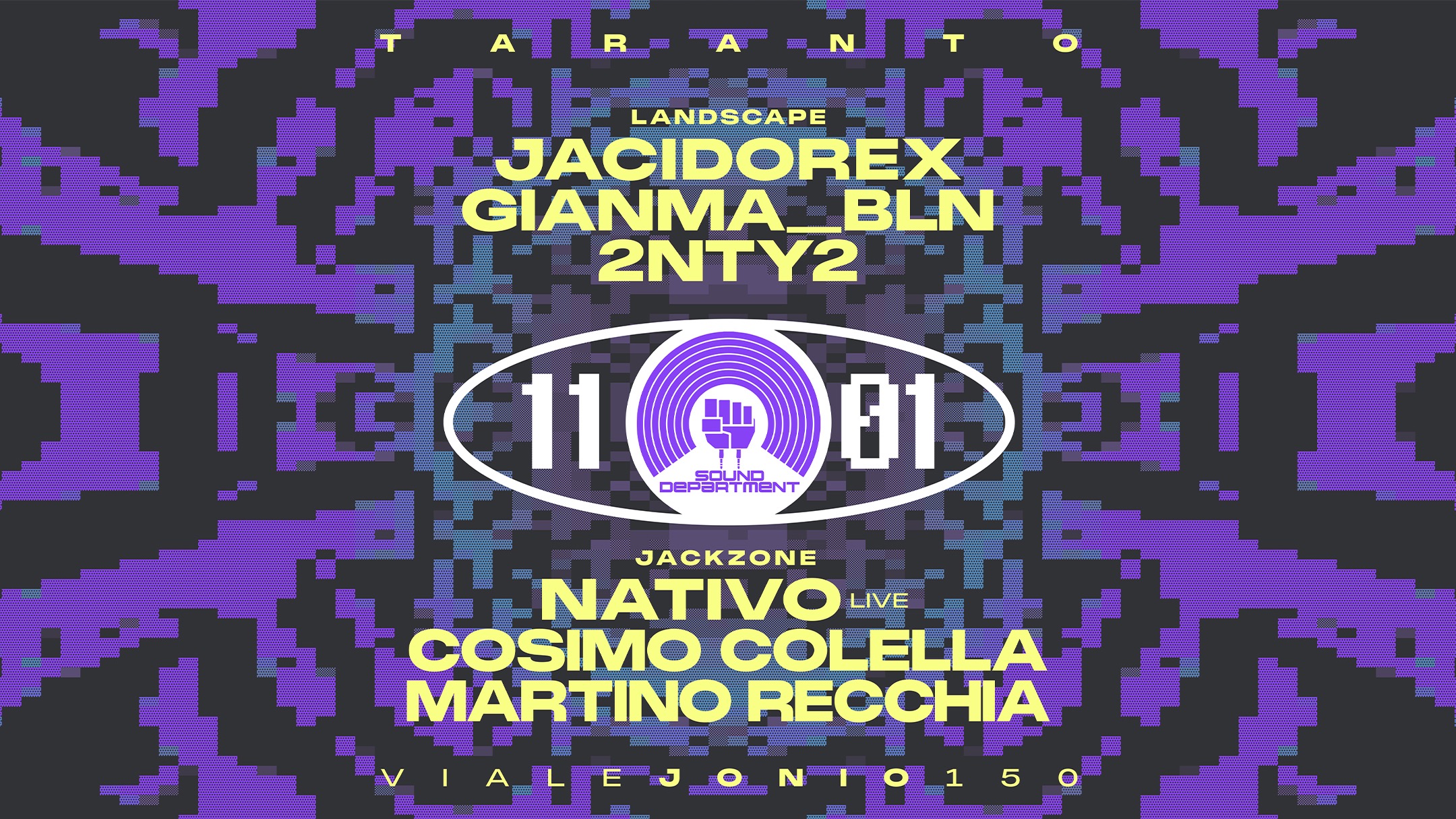 Sound Department 11 Jan 25 w/JACIDOREX, NATIVO live. image