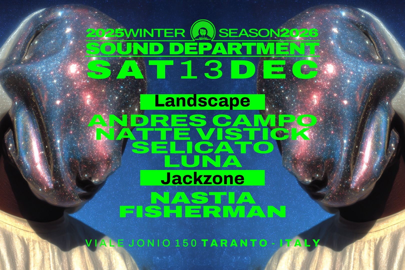 Sound Department 13 Dec w/Andres Campo Natte Visstick and Nastia image