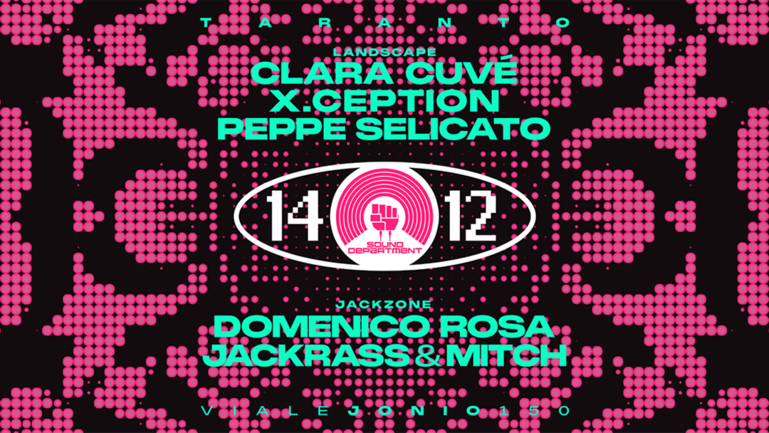 Sound Department 14 December w/ Clara Cuvè and Domenico Rosa image