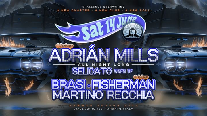 Cover for event: Sound Department 14 June w/ ADRIA'N MILLS and BRASI