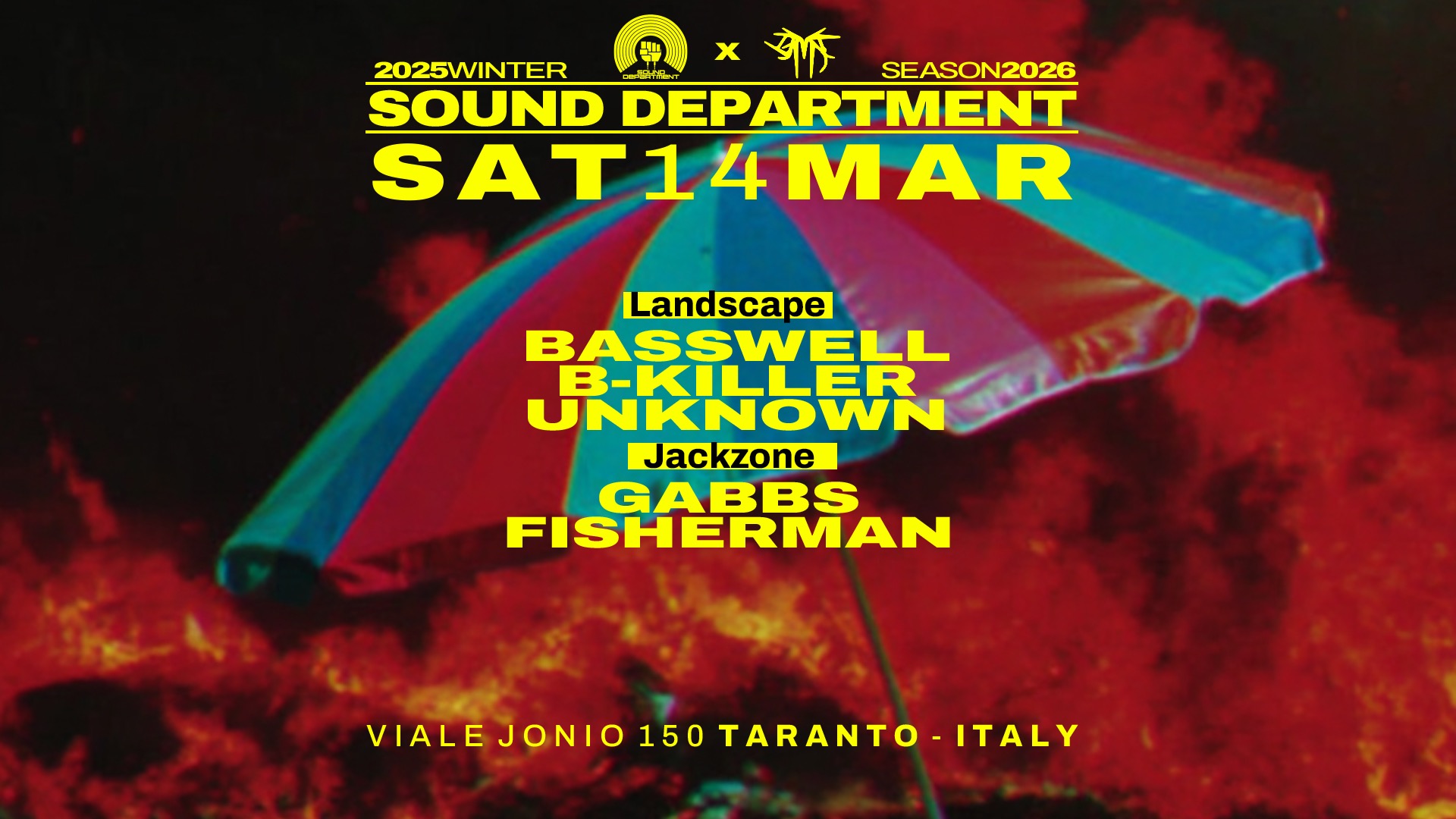 Sound Department 14 March w/ BASSWELL and GABBS image