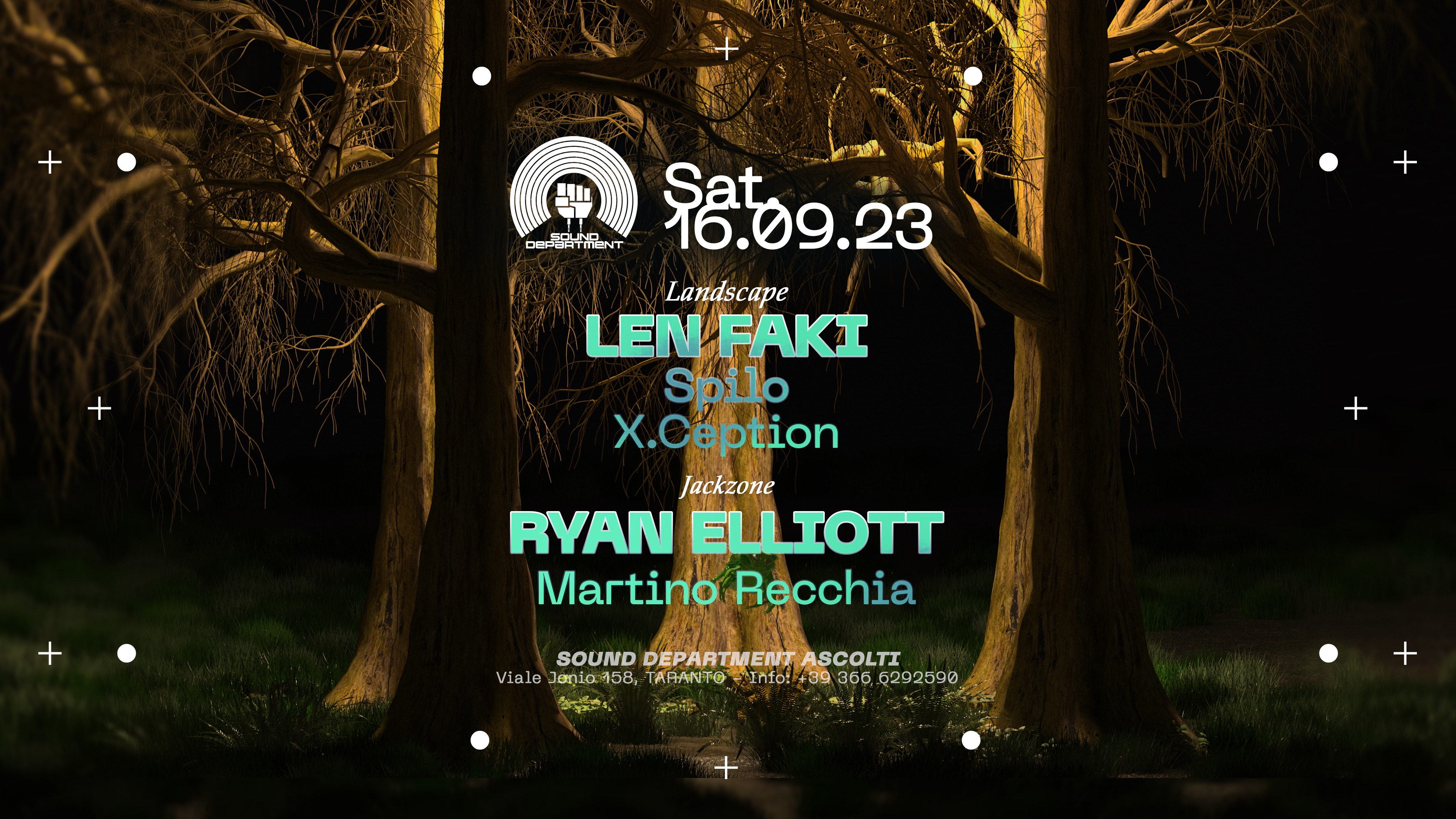 Sound Department 16 September w/ Len Faki and Ryan Elliott