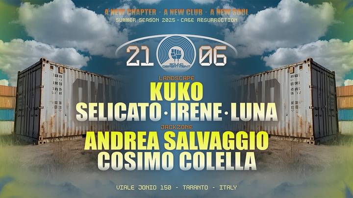 Cover for event: Sound Department 21 JUNE w/ KUKO and ANDREA SALVAGGIO