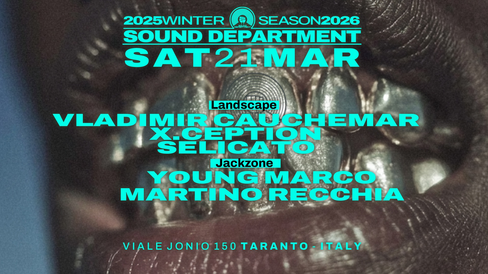 SOUND DEPARTMENT 21 MARCH W/ VLADIMIR CAUCHEMAR AND YOUNG MARCO  image