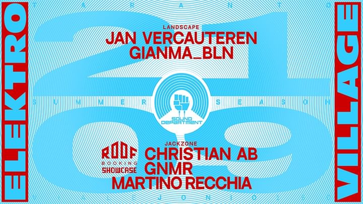 Cover for event: Sound Department 21 sept w/ Jan Vercauteren, Christian AB, GNMR, Martino Recchia Gianma BLN