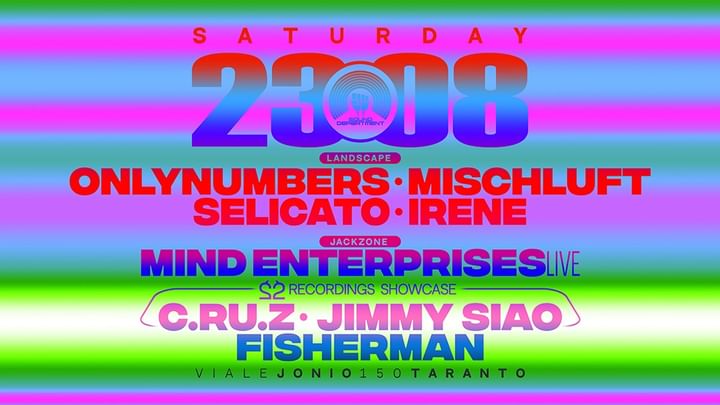 Cover for event: Sound Department 23 August w/ OnlyNumbers, Mischluft,  MIND Enterprises(Live), C.RU.Z and JIMMY SIAO