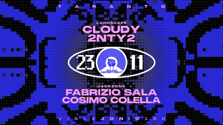 Cover for event: Sound Department 23 November w/ Cloudy and Fabrizio Sala