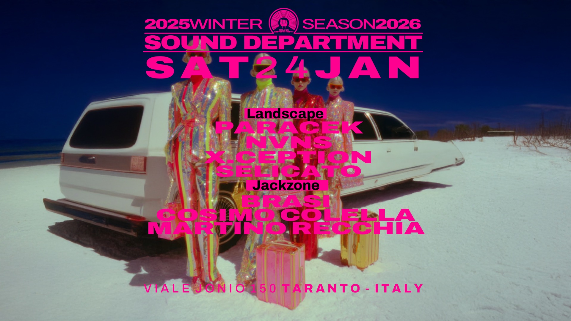 Sound Department 24 Jan w/ PARACEK, NVNS and BRASI image