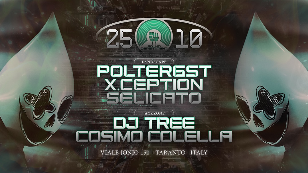 Sound Department 25 October w/ Poltergst and Dj Tree image